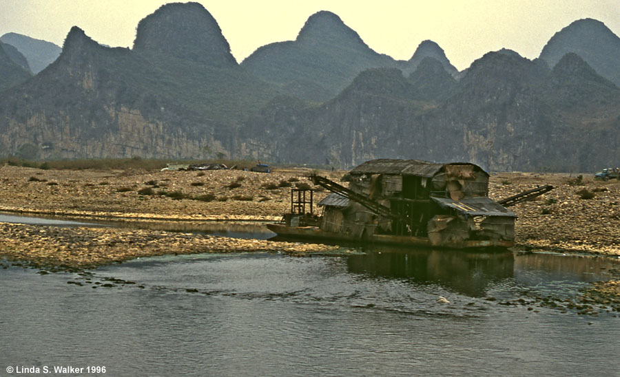 Dredge, Li River, China