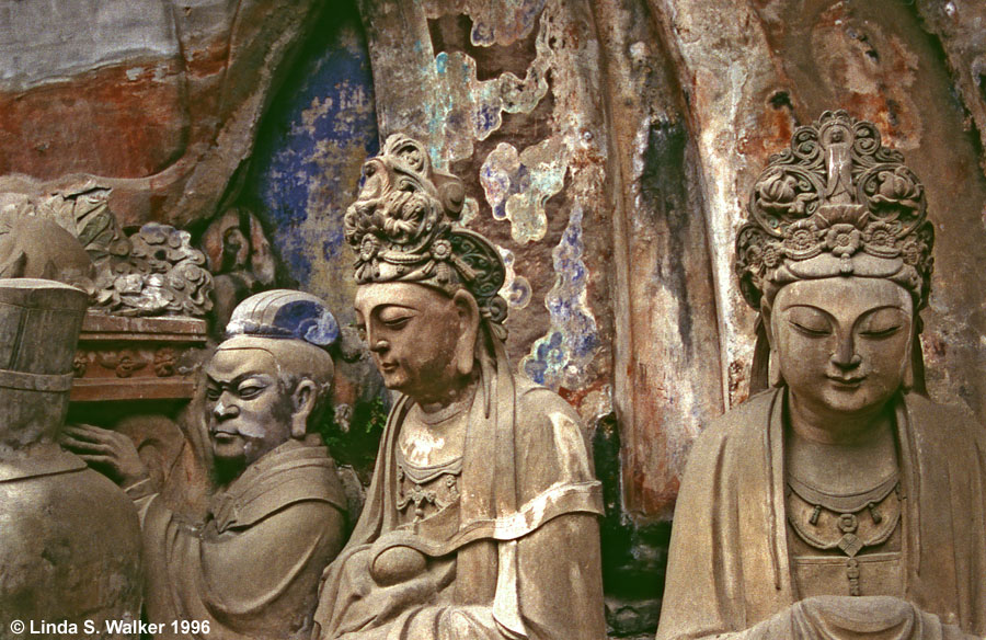 Three Statues, Dazu, China
