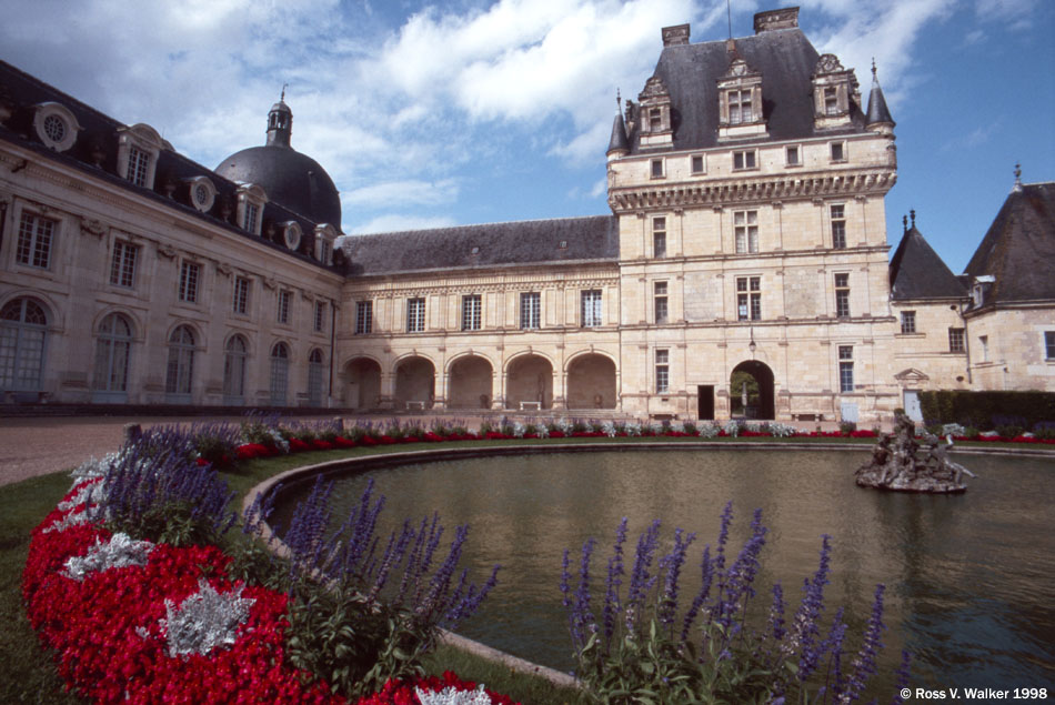 Valencay Chateau Courtyard, Loire Valley, France