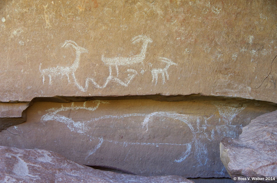 Rasmussen Cave pictographs, Nine Mile Canyon, Utah