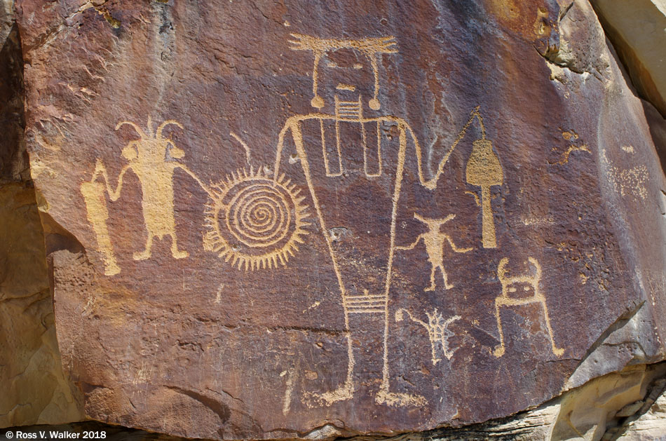 Headhunter petroglyph, McKee Springs, Dinosaur National Monument, Utah