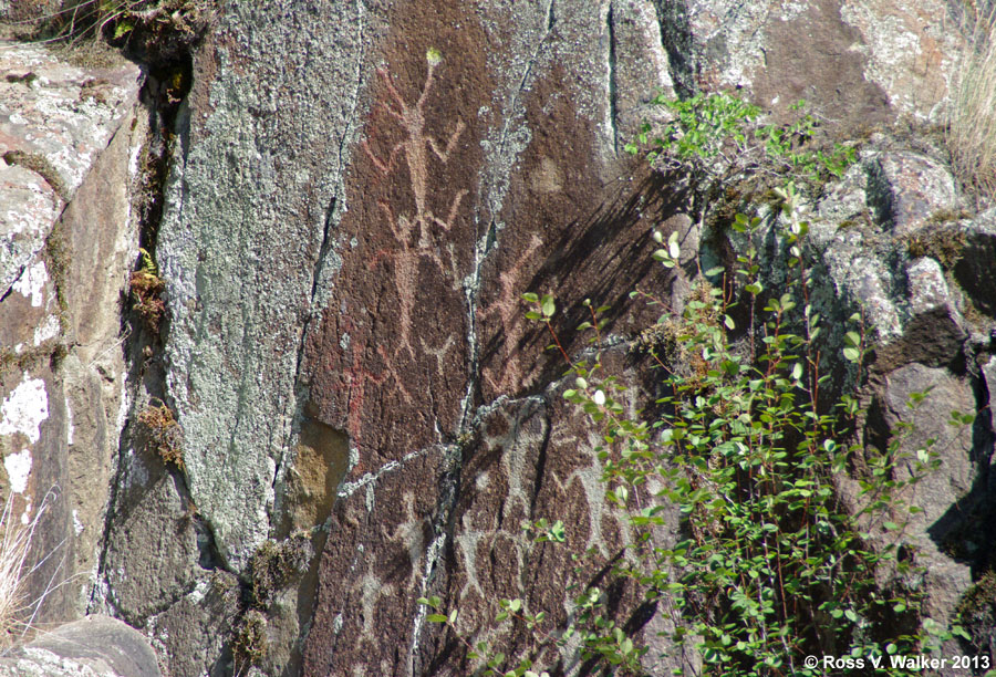 Buffalo Eddy petroglyphs along the Snake River in Idaho.