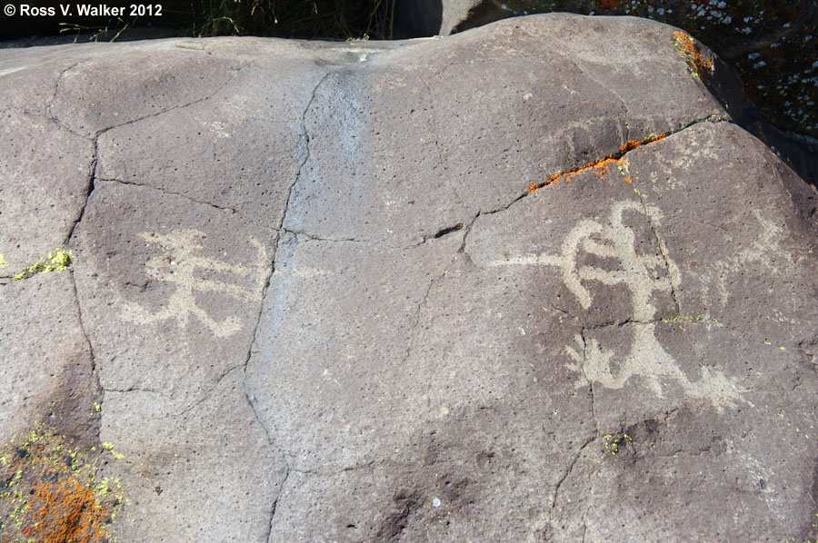 Archer confrontation, Coso Petroglyphs, California