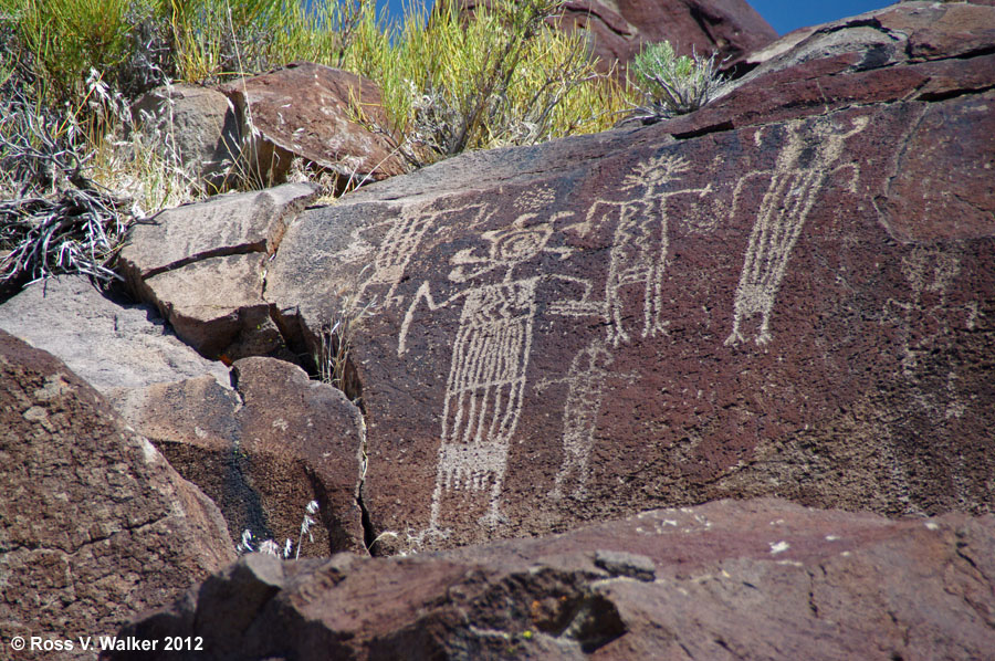 Coso rain-shaman petroglyph, China Lake, California