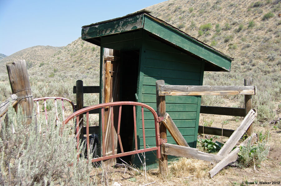 Outhouse in Sheep Creek, Bear Lake County, Idaho