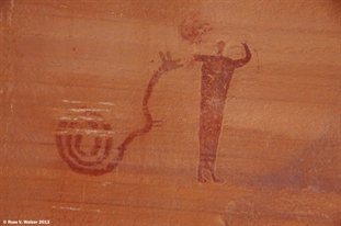 Buckhorn snake pictograph