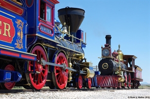Steam engines, Golden Spike NHM, Utah