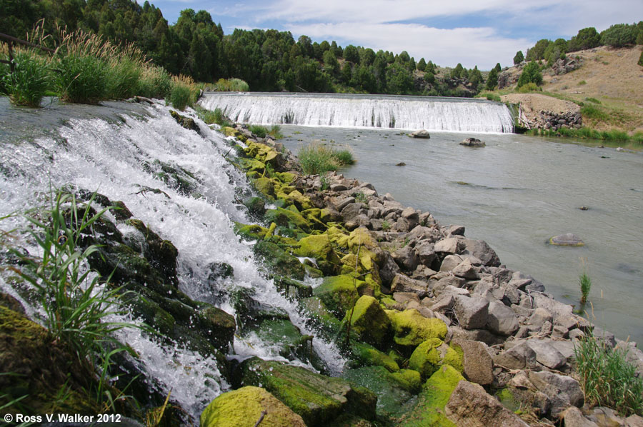 Dams on the Bear River divert water into Last Chance Canal, near Grace, Idaho