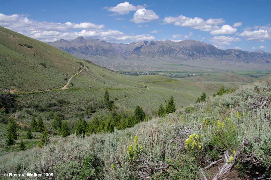 The Lost River range, seen from White Knob Mine Hill, Idaho.