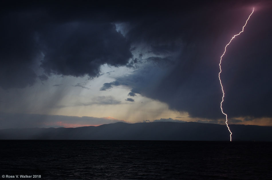 Thunderstorm over Bear Lake, Idaho