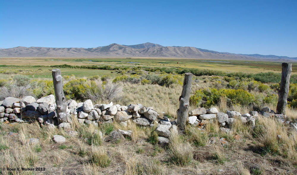 Marshes in Ruby Valley, Nevada, seen from ruins near the Bressman cabin