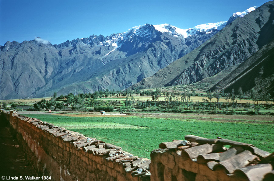 Andes Mountains from a train, Peru