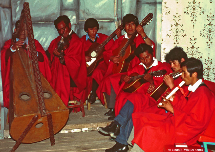 Band at Folk Dancing Exhibition, Cuzco, Peru