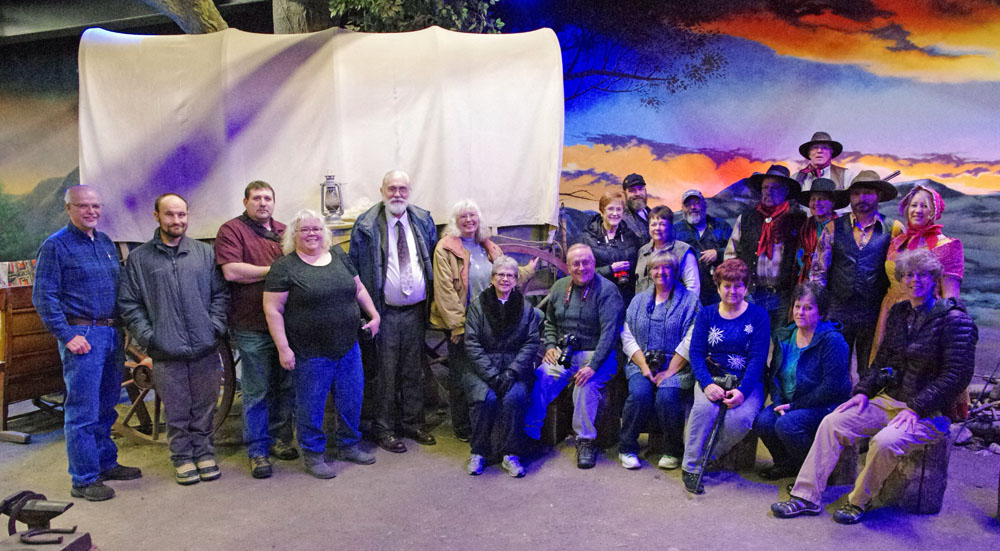Sharp Shooters, January 2018, dinner and photo shoot, Oregon Trail Center.