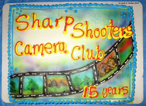 The Sharp Shooters Camera Club, 15th anniversary cake
