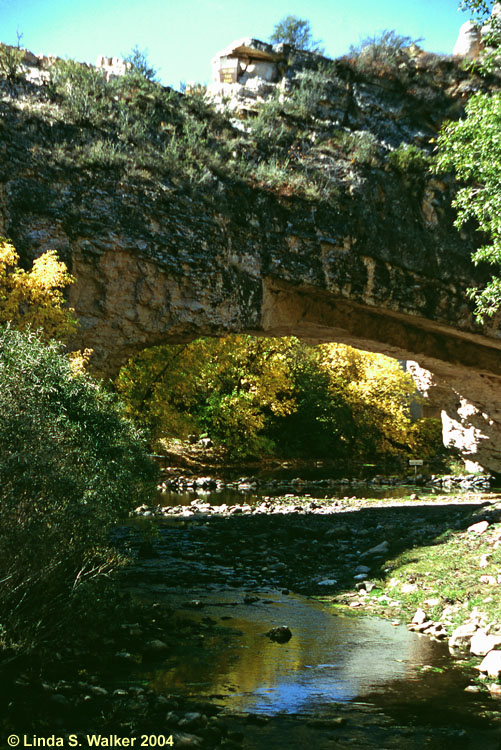 Bridge over LaPrele Creek at Ayres Natural Bridge Park, Wyoming