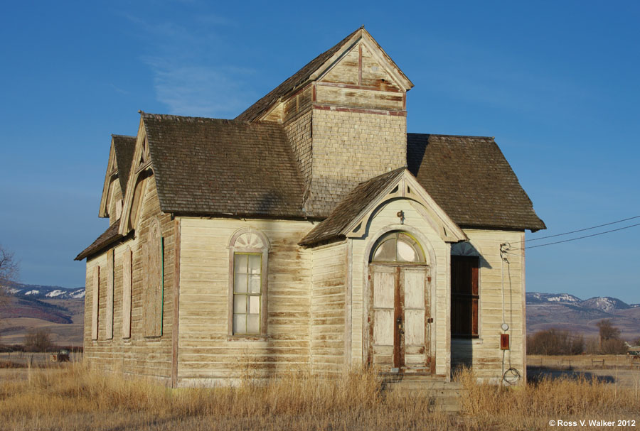Abandoned LDS church, Ovid, Idaho
