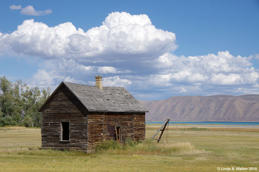 This pioneer house had a great view of Bear Lake near St Charles, Idaho.