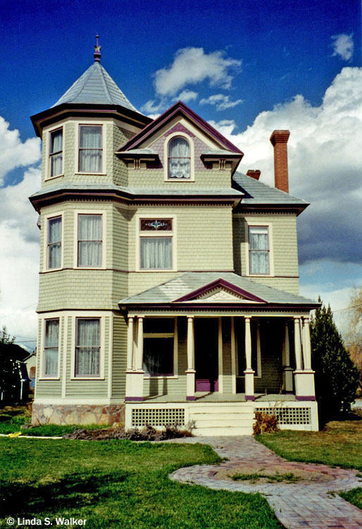 This Victorian house  in Montpelier, Idaho is known as the Purple Sage