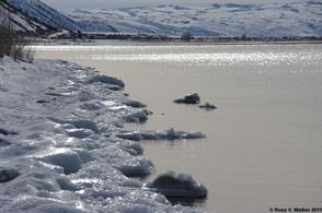 Shore ice, Bear Lake, Utah