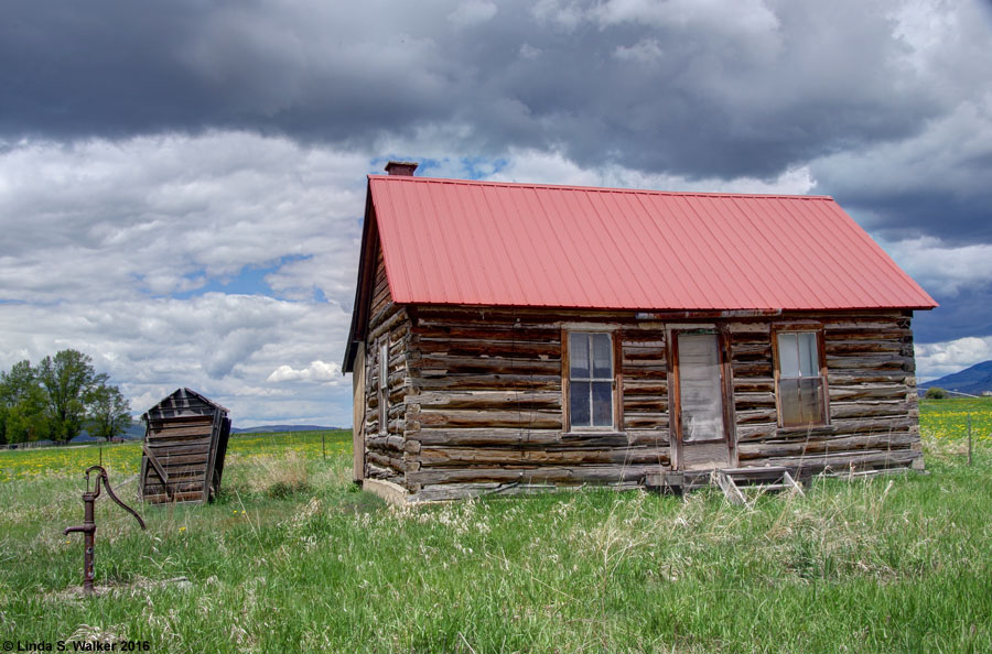Amos Wright cabin, Bennington, Idaho