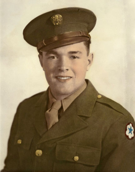 Warren Wright in Army uniform.