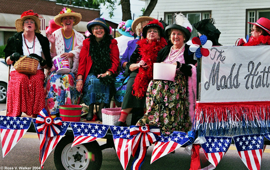 Madd Hatters on parade, 4th of July, Montpelier, Idaho