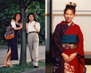 Eri and Ryoko, kimono