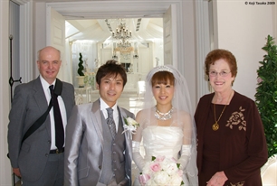 Ross and Linda with Eri and Koumei