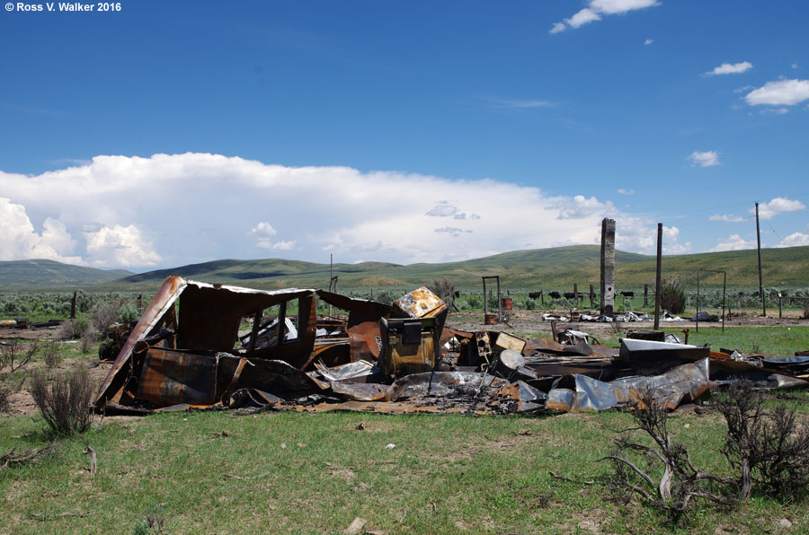 Sage, Wyoming before and after fire