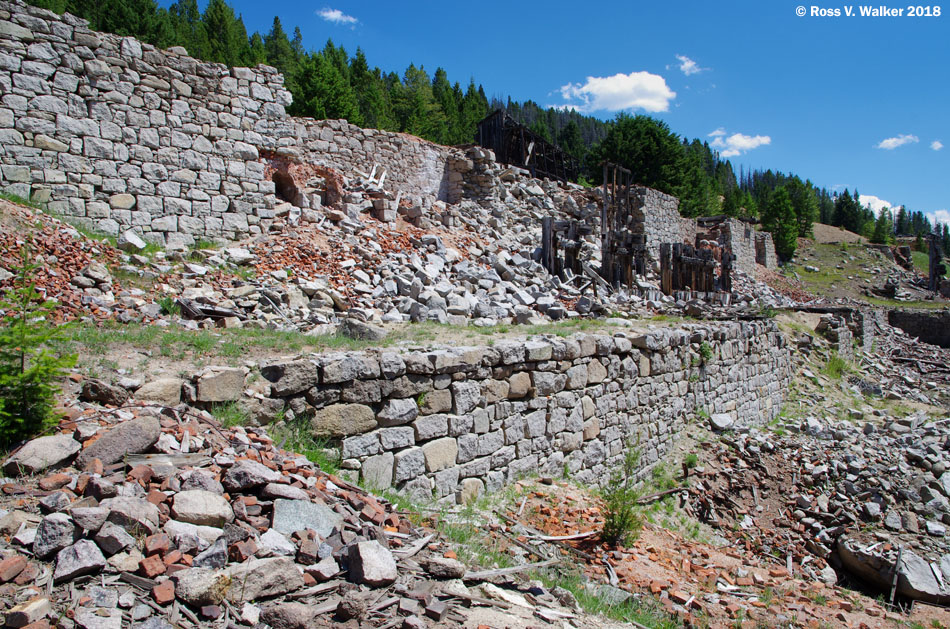 Mountaintop mill ruins, Granite, Montana