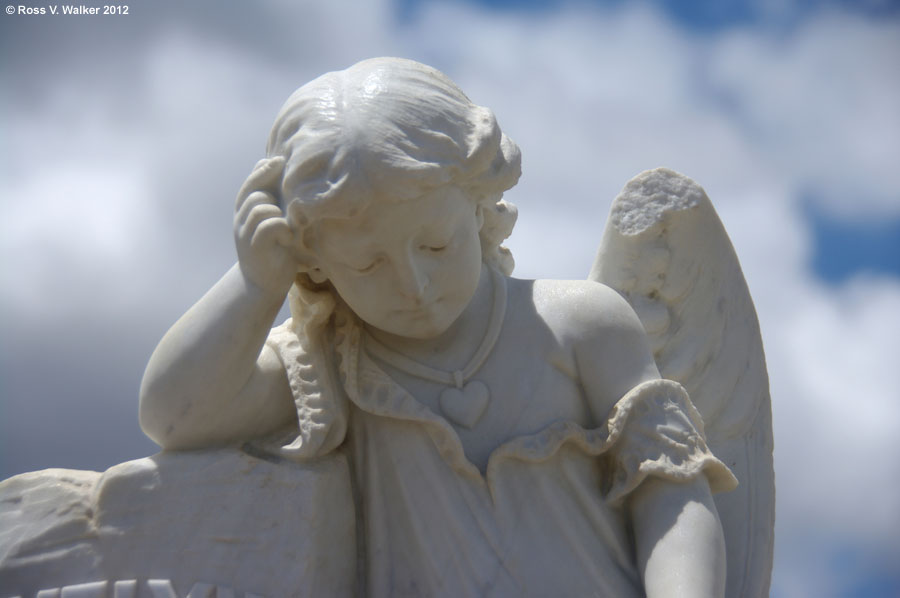 Cemetery angel, Bodie, California