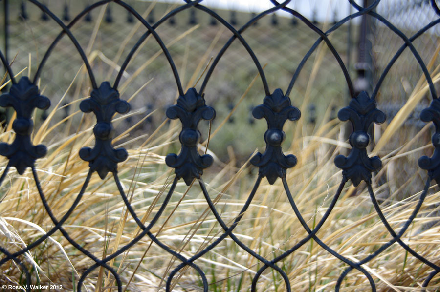 Decorative iron in the cemetery at Bodie, California