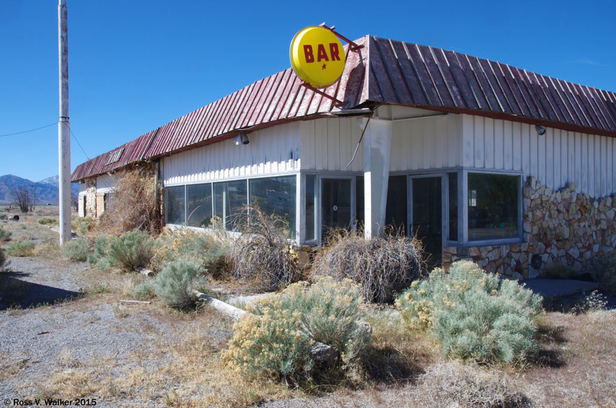 Abandoned cafe in Currant, Nevada.