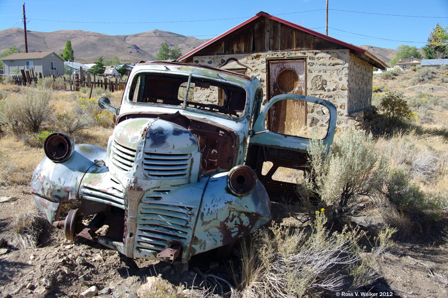 Dodge truck at Tuscarora, Nevada