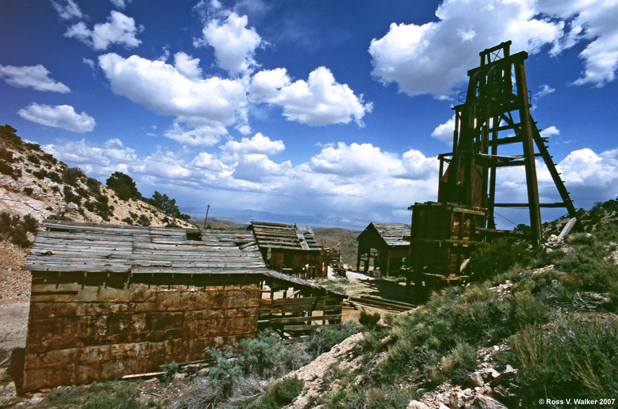 A mine in the hills overlooking Frisco, Utah