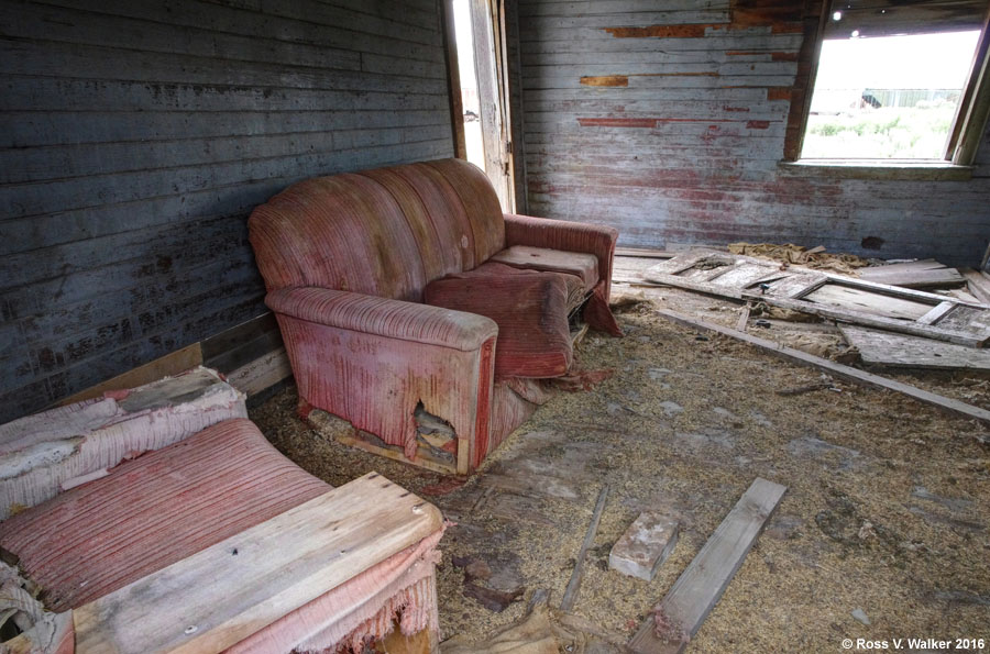 Furniture at Sage, Wyoming ghost town