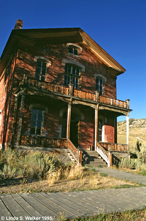 The Meade Hotel was originally the Beaverhead County Courthouse, Bannack, Montana