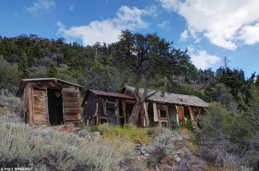 Steep location for a house at Monarch Mine, Nevada 