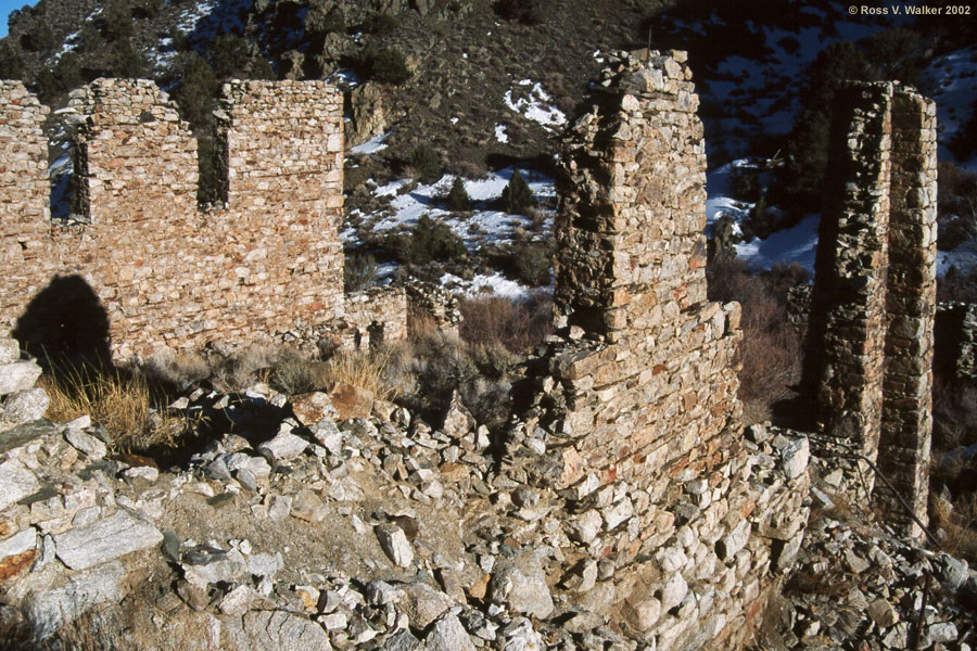 Twenty stamp Murphy Mill ruin, Ophir, Nevada