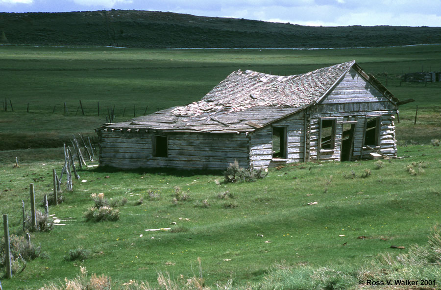 Log cabin, Piedmont, Wyoming