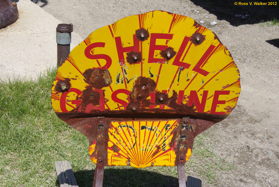 Shell OIl gas station sign, Bodie, California