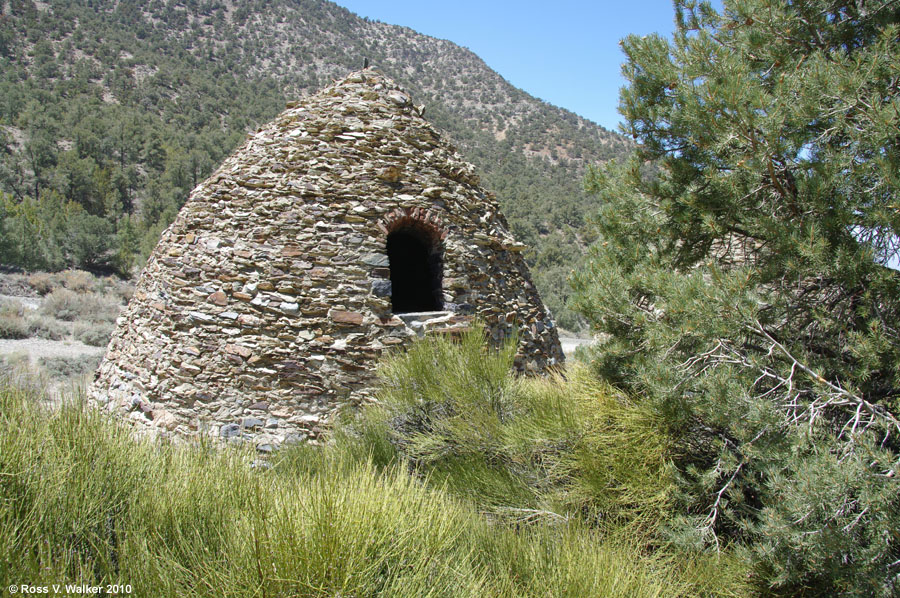 Back side of one of the ten Wildrose Kilns, Death Valley, California