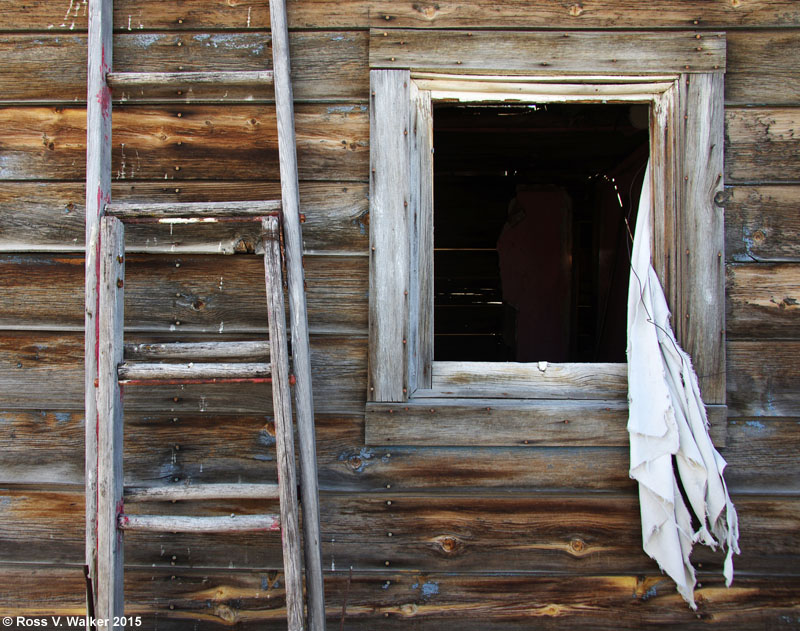 Window in an old house at Sage, Wyoming