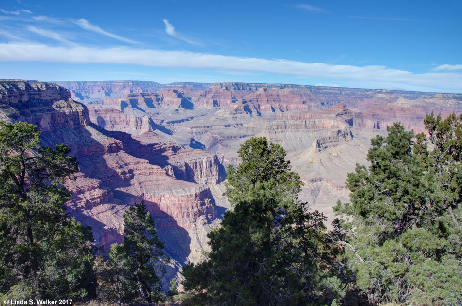 View from Hermit's Rest overlook, south rim, Grand Canyon, Arizona