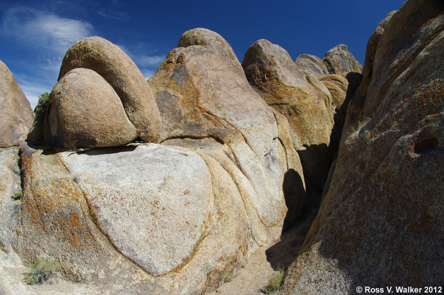 Eroded granite at Alabama Hills, California