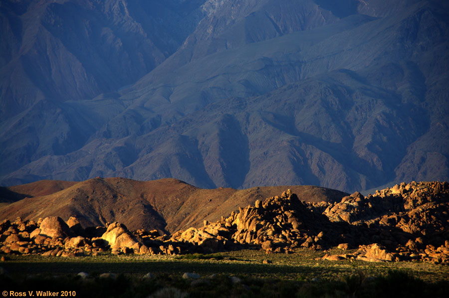 Alabama Hills and the Inyo Mountains from, Eastern Sierra, California