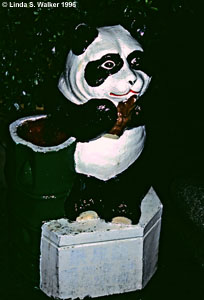Panda garbage can, China