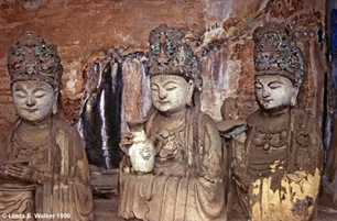 Three Statues, Dazu, China