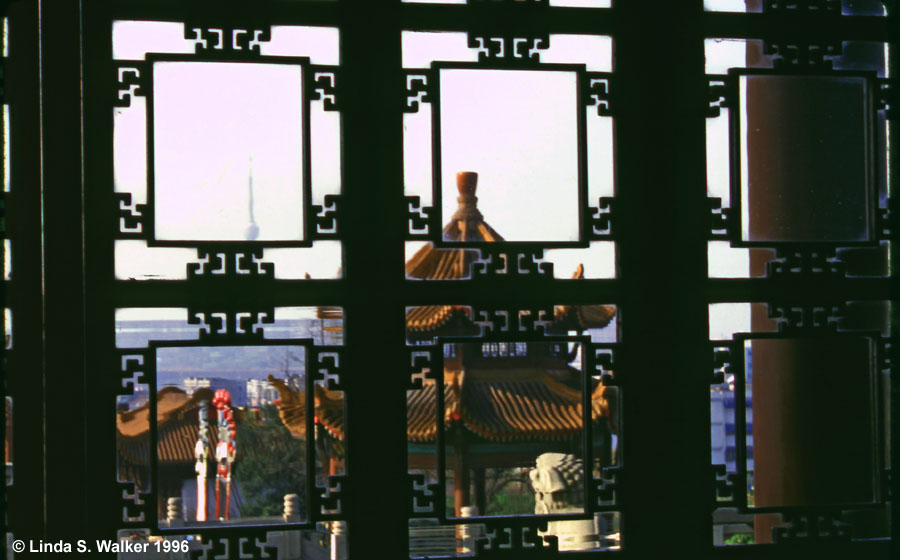 Window View at Yellow Crane Tower, Wuhan, China